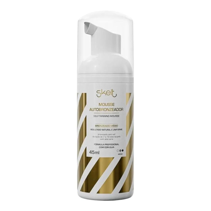 Skelt Mini Mousse Autobronzeador Bronzeado Médio 45ml
