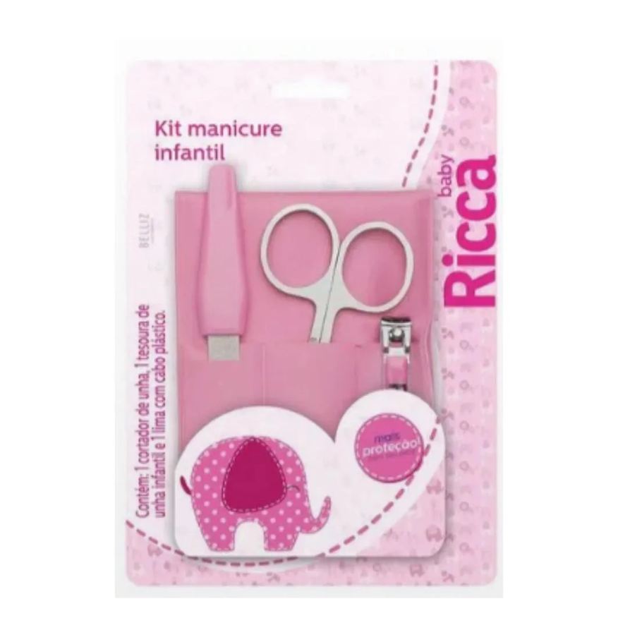 Belliz Kit Manicure Infantil Ricca Rosa Cod.742