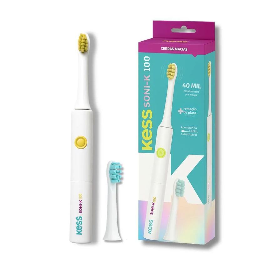 Kess Escova Dental Elétrica e Refil Extra Belliz Soni-K100 Cod. 2525