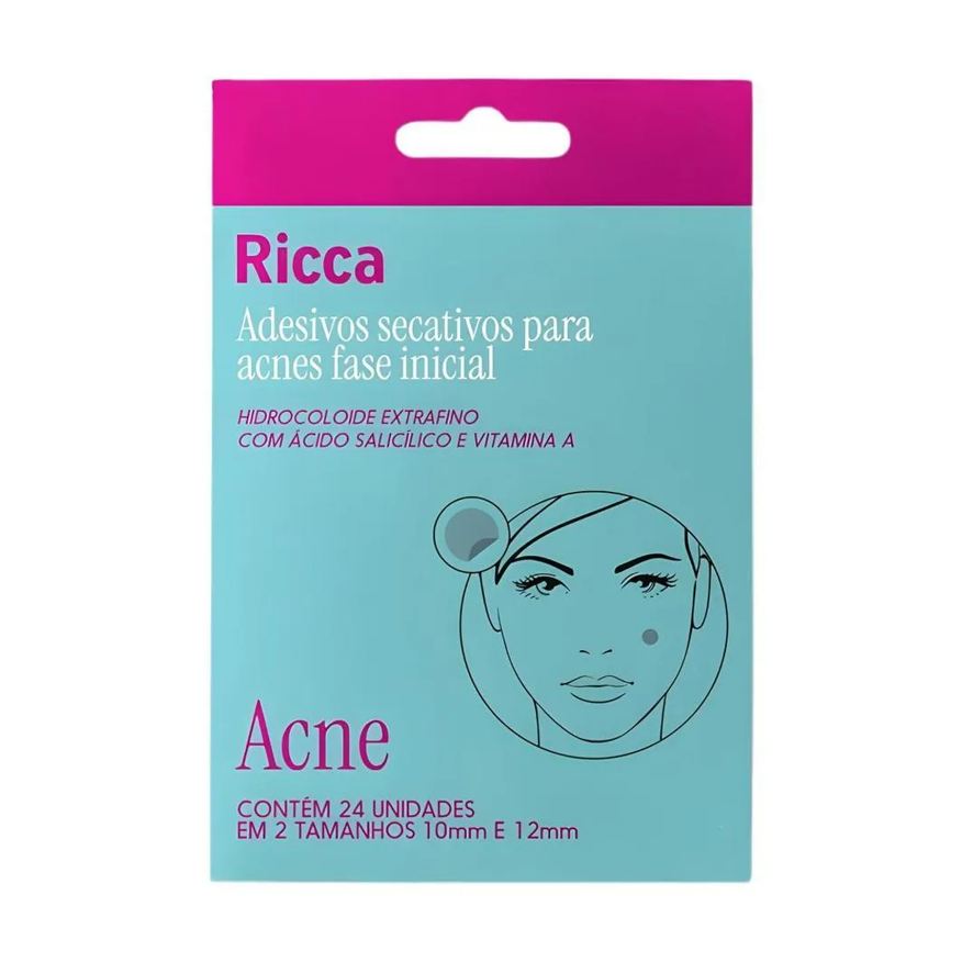 Ricca Adesivos Secativos para Acnes Fase Inicial com 24 Unidades Cód. 3866