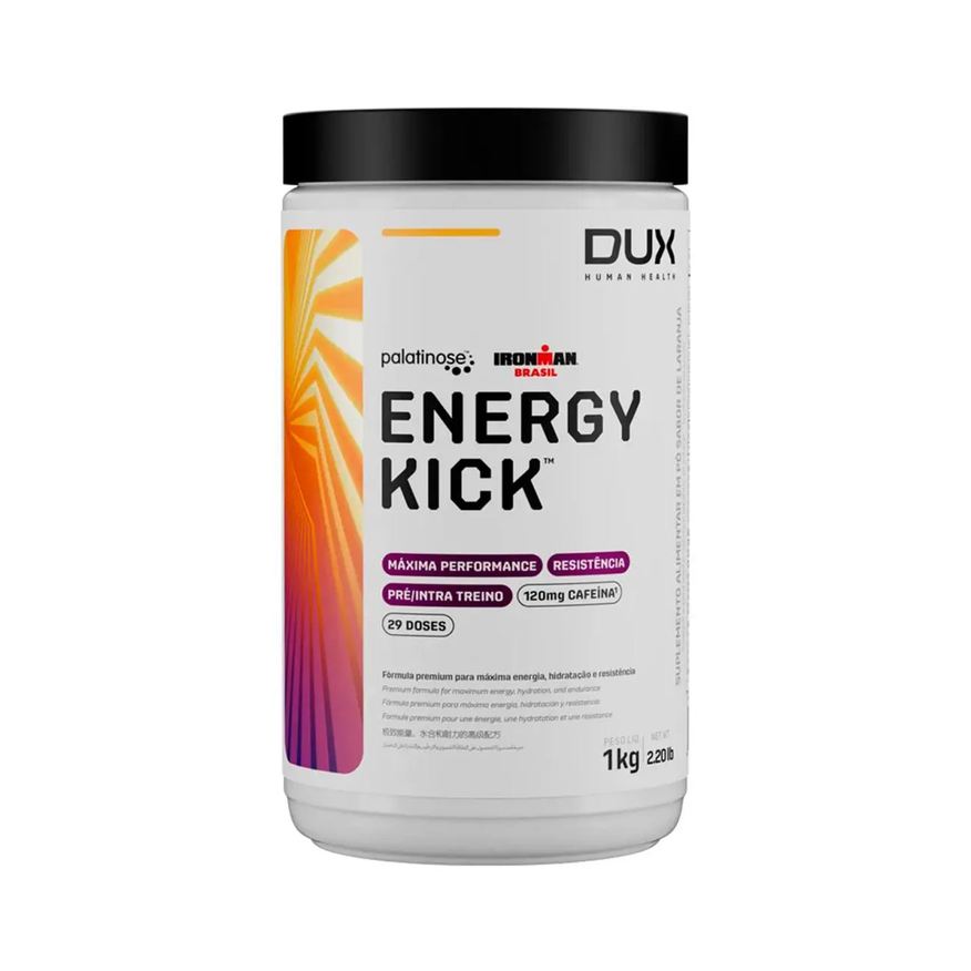 Dux Human Health Intra Treino Energy Kick Caffeine com Palatinose 1kg Sabor Laranja