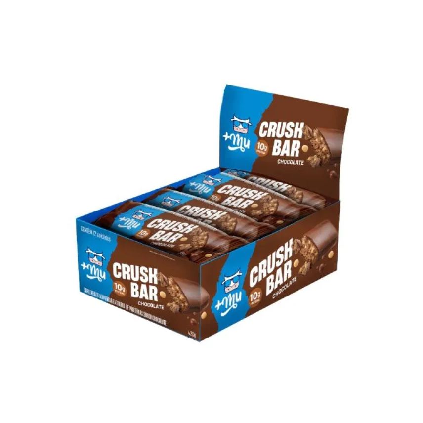 Mais Mu Crush Bar Display 420g (12 Unid 35g) - Sabor: Chocolate