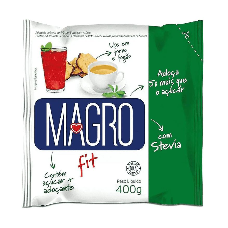 Magro Açúcar Light em Pó com Stevia Adoçante - Fit