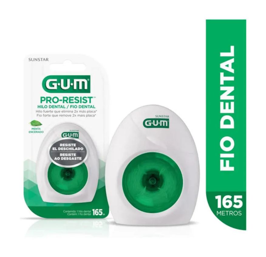 Gum Fio Dental Encerado Sabor Menta 165M