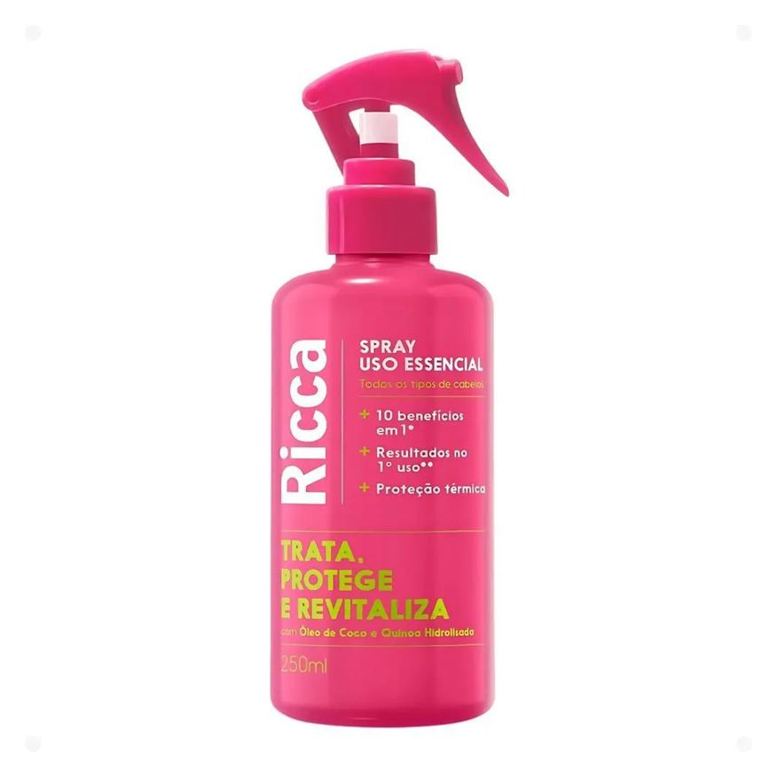 Ricca Spray Uso Essencial Trata, Protege e Revitaliza 250ml