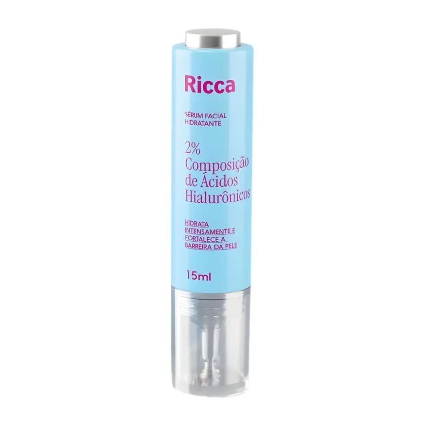 Ricca Sérum Facial Hidratante 2% de Ácidos Hialurônicos 15ml