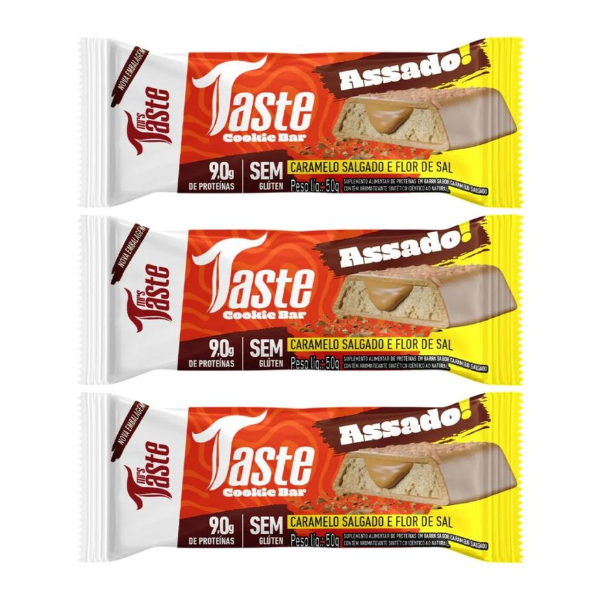 Mrs Taste Kit 3 Barra de Proteina Caramelo C Flor de Sal 9 de Proteina