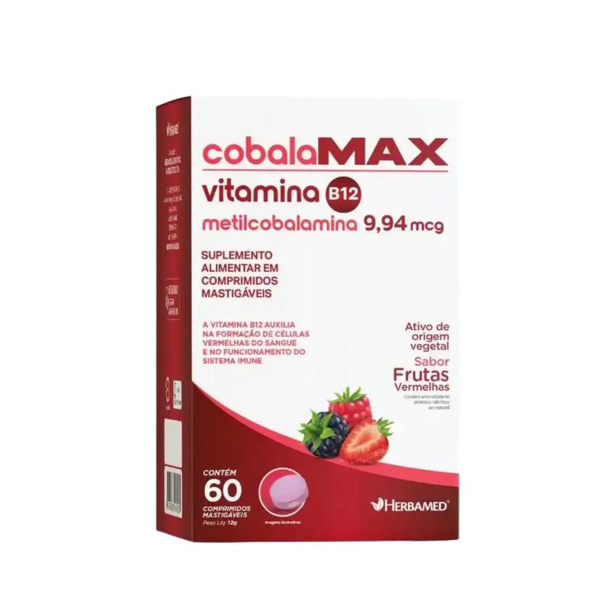Herbamed Cobalamax Metilcobalamina B12 Ativa C60