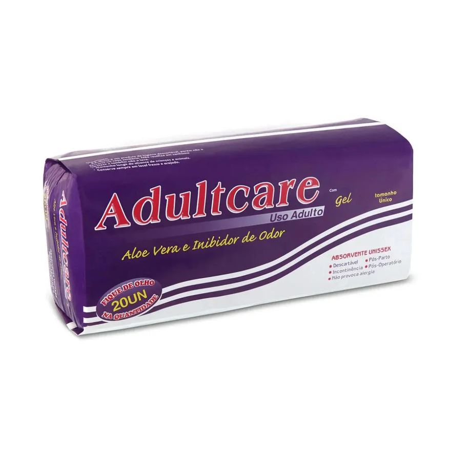 Adultcare Absorvente Geriatrico Pacote C/20 Unidades - Kit 5 Pacotes