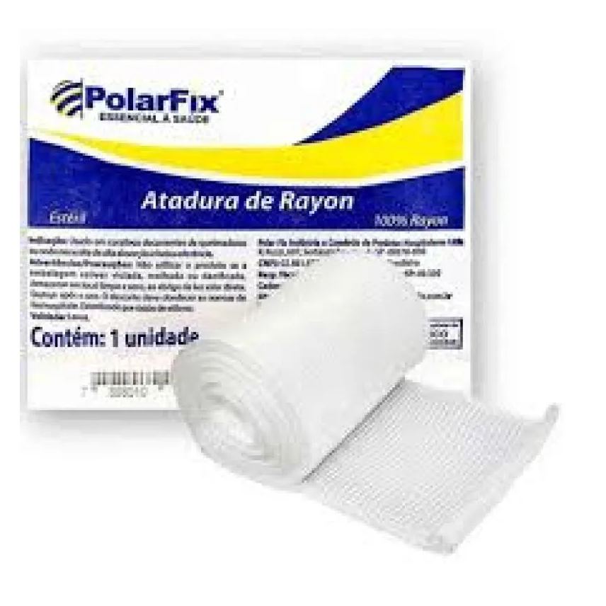 Polar Fix Atadura de Rayon 7,5 Cm X 5 M. Estéril Kit com 3 Unidades