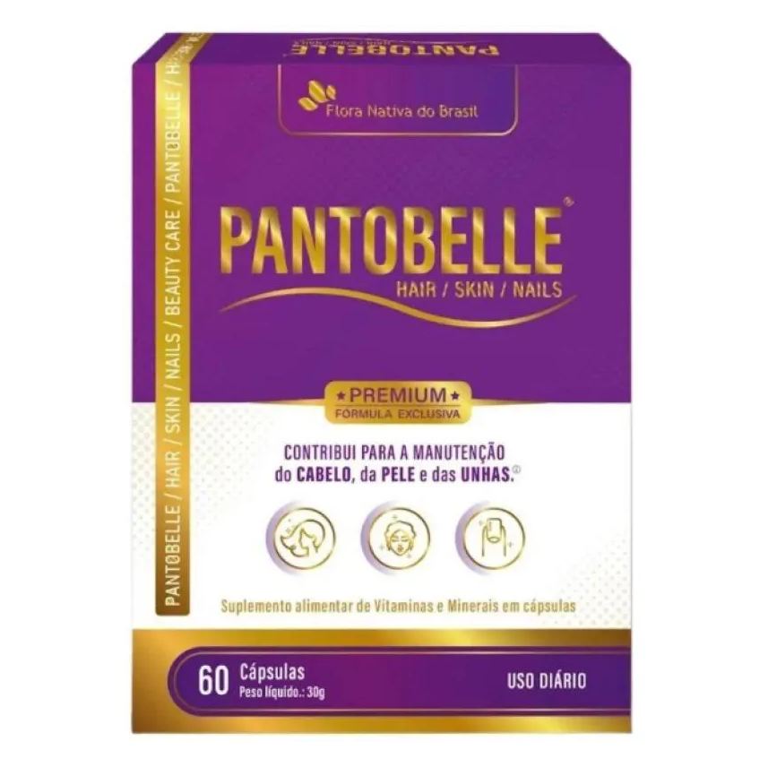 Flora Nativa Do Brasil Pantobelle Hair Skin Nails Suplemento Alimentar Flora Nativa 60Cps