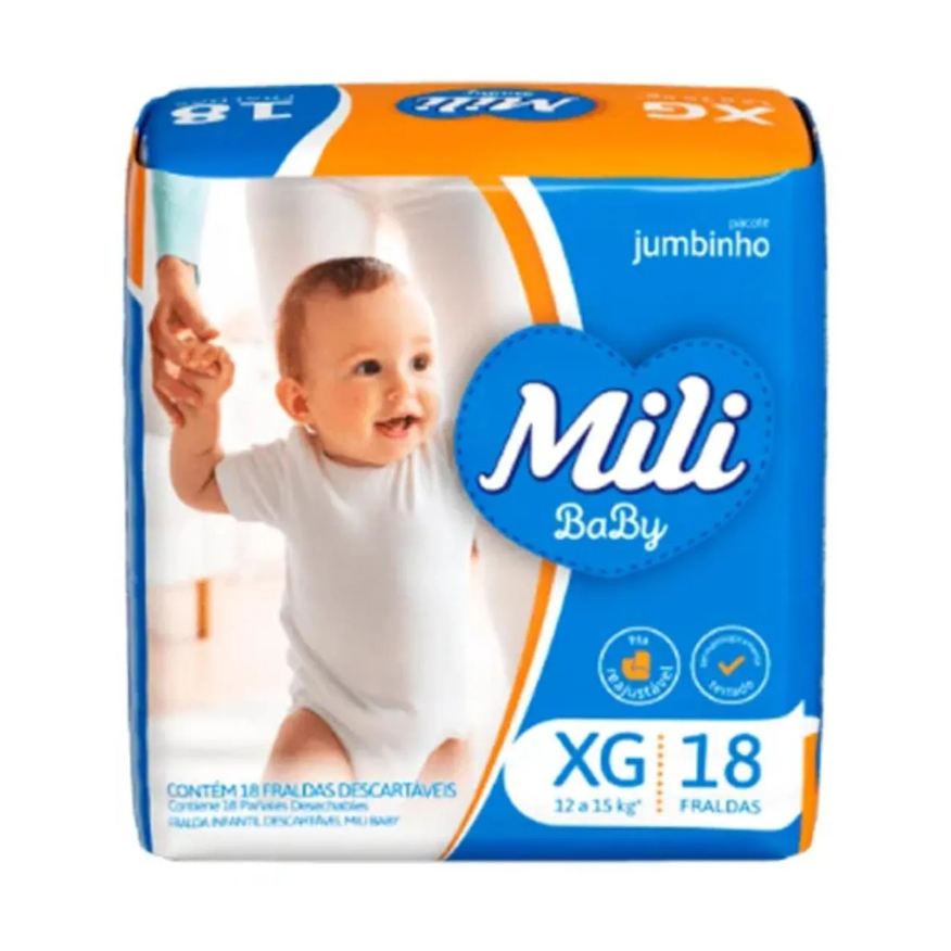 Mili Fralda de Infantil Baby Xg Jumbinho C18