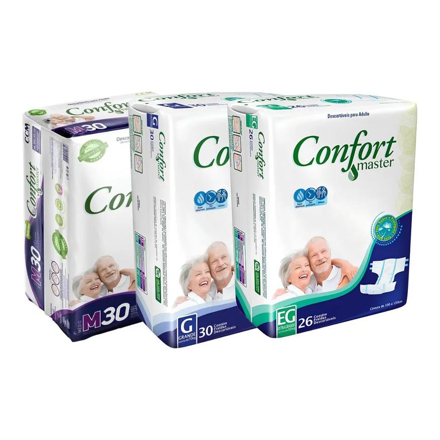 Confort Master Fralda Economica G com 30 Unidades