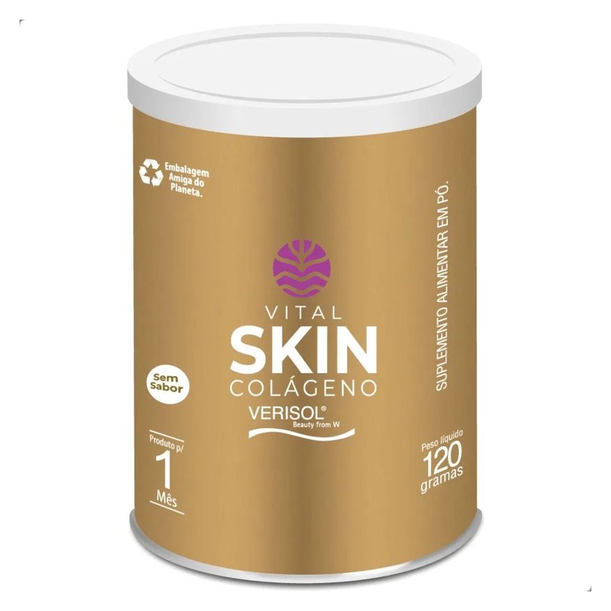 Vital Âtman Skin Colageno Verisol Cabelo Pele Unha 120g Vital Atman Neutro