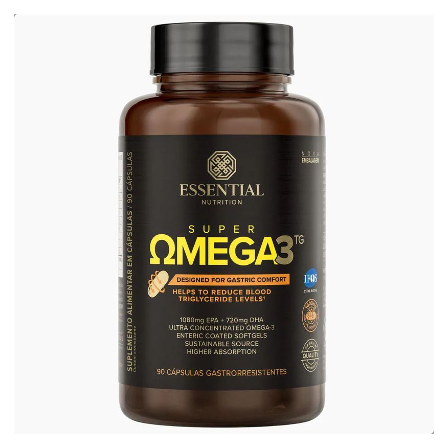 Essential Nutrition Super Omega 3 Tg Gastro-Resistant 90 Cápsulas – Essential Natural