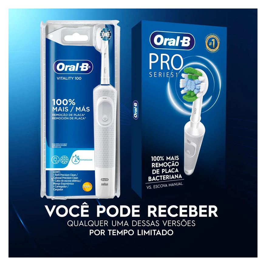 Oral-B Escova de Dente Elétrica PRO Series 1 110V 1 unidade