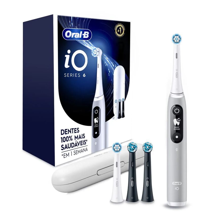 Oral-B Escova de Dente Elétrica iO Series 6 1 Cabo + 4 Refis