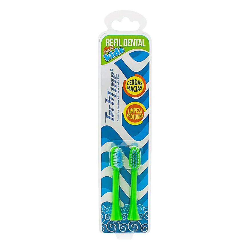 Techline Refil para Escova Dental Kids Sapinho - 02 Unidades