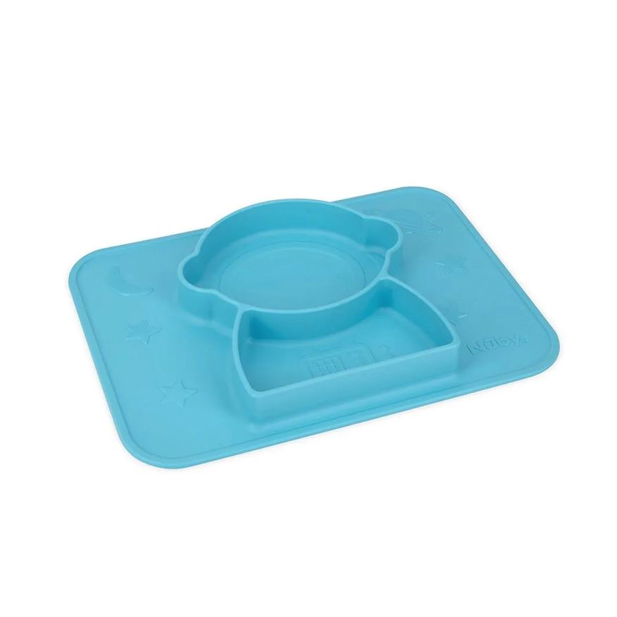 Nuby Prato Silicone Sucção e Divisórias Light Orchid - Nûby