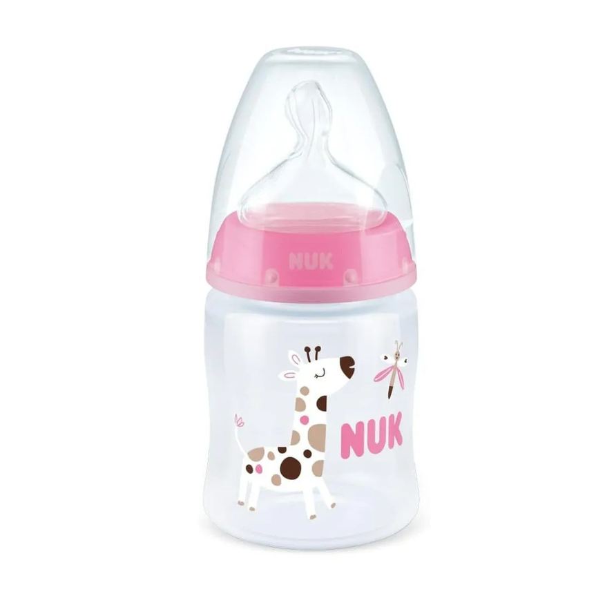 Nuk Mamadeira Anticólica com Controle de Temperatura 150ml Rosa