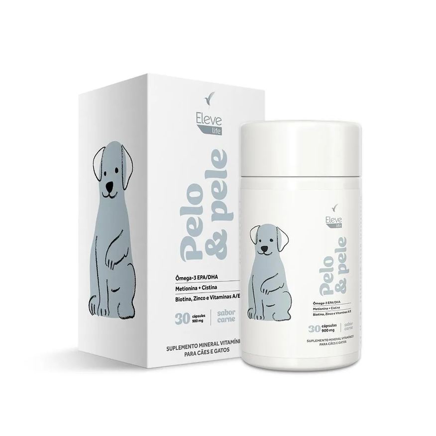 Pelo e Pele Ômega 3 + Aminoácidos + Zinco + Vitaminas 900mg
