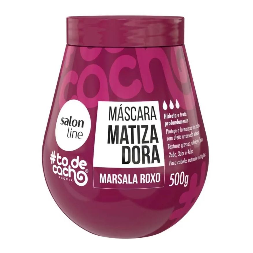 Salon Line Máscara Matizadora Marsala Roxo 500g