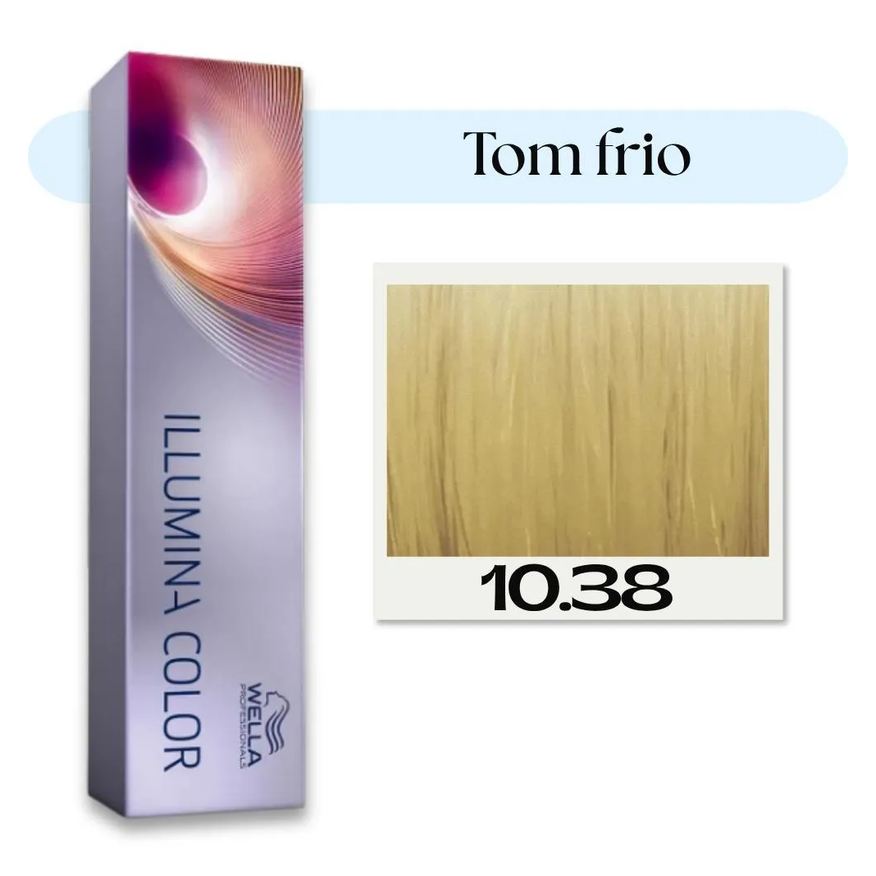 Wella Professionals Illumina Color 10.38 Louro Clarissimo Dourado Perola - Coloração 60ml
