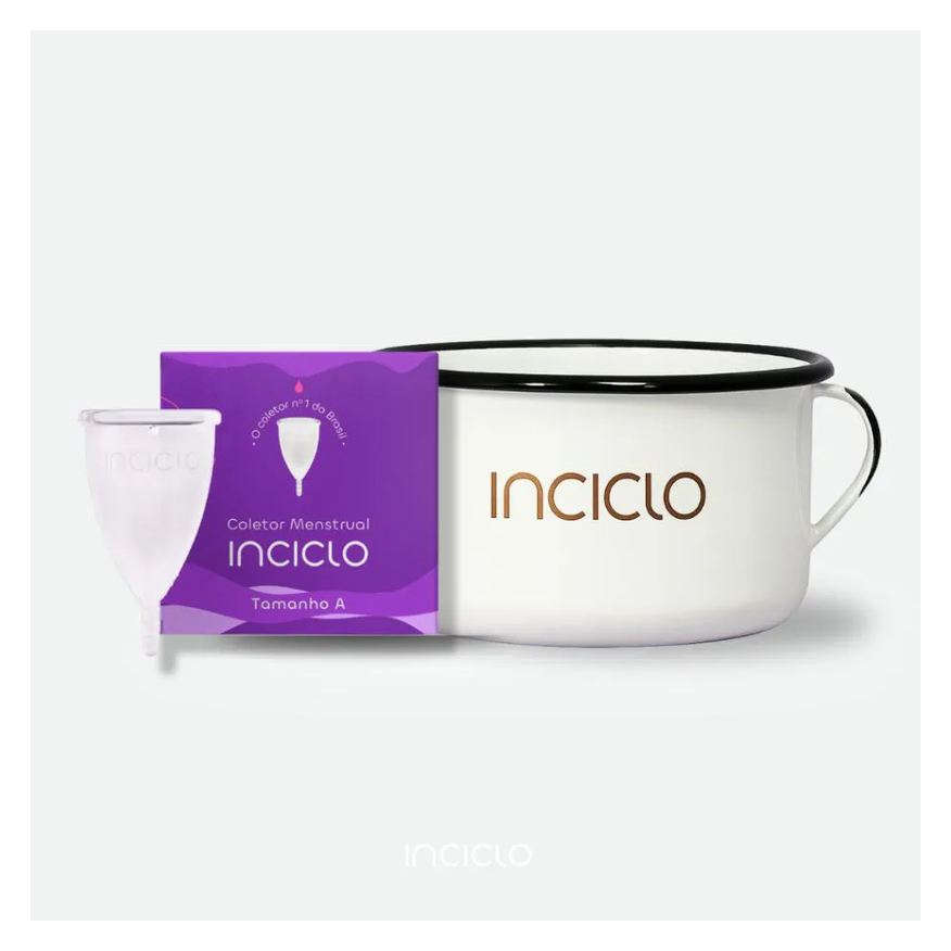 Inciclo Coletor Menstrual + Panelinha Inciclo Teen ATÉ 19 Anos E SEM Filhos