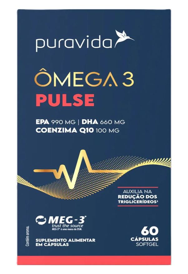 Puravida Ômega 3 Pulse (60 Cápsulas)