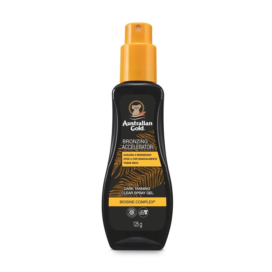 Australian Gold Bronzeador Spray Gel Dark Tanning Clear com 125ml