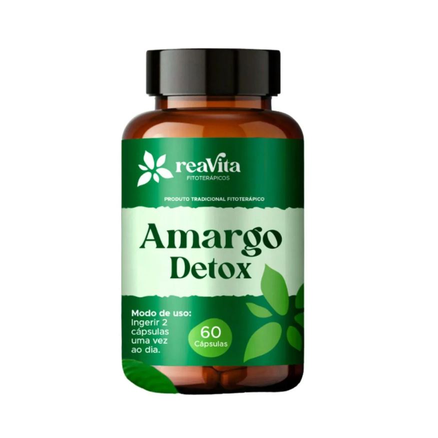 Reavita Amargo Detox Natural 60 Cápsulas