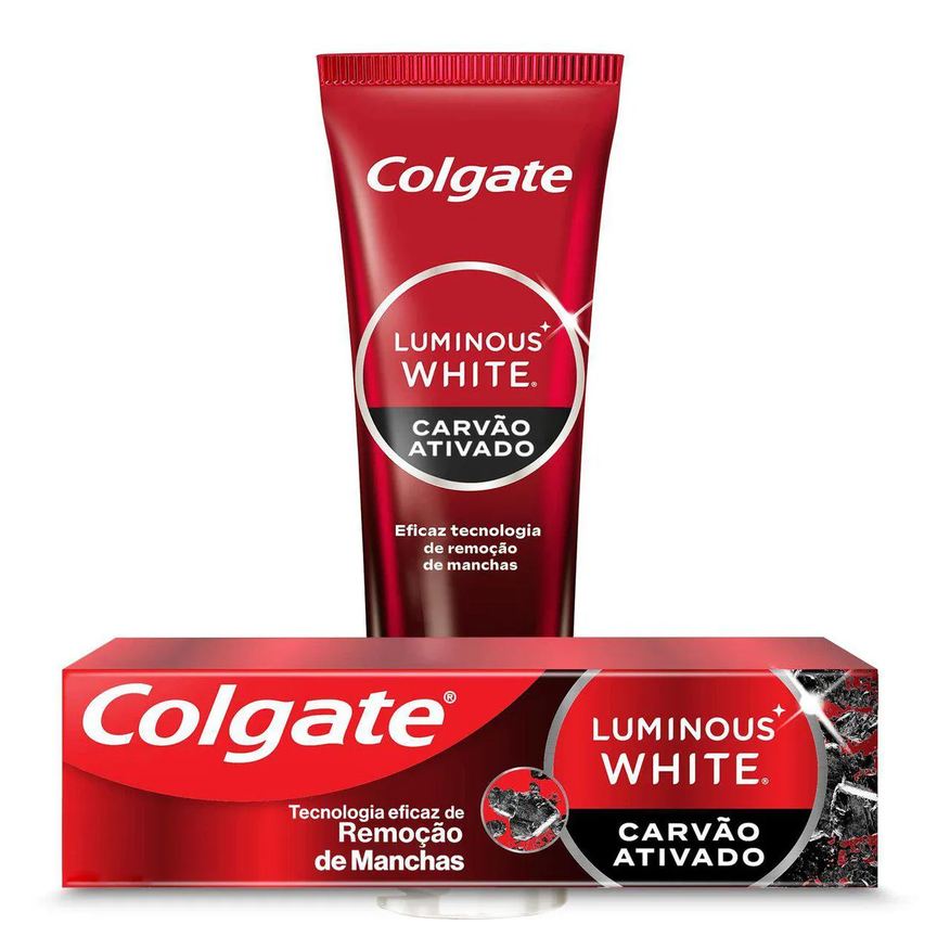 Colgate Creme Dental Luminous White Carvão Ativado 70g