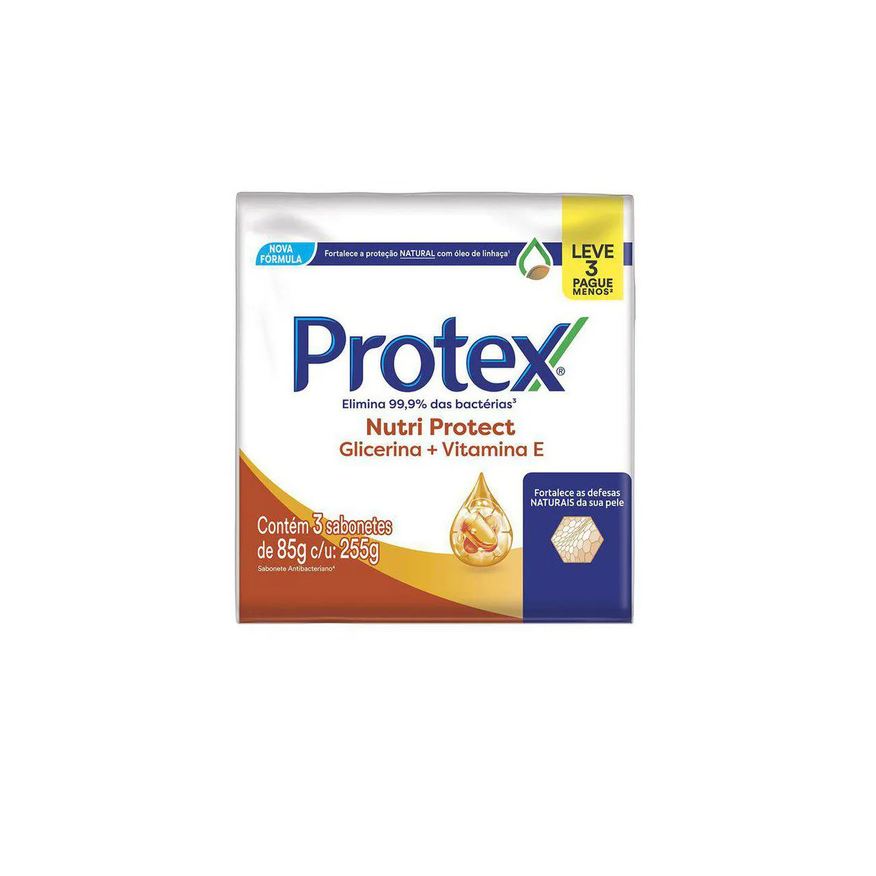Protex Sabonete em Barra Nutri Protect Vitamina E 85g 3 unidades
