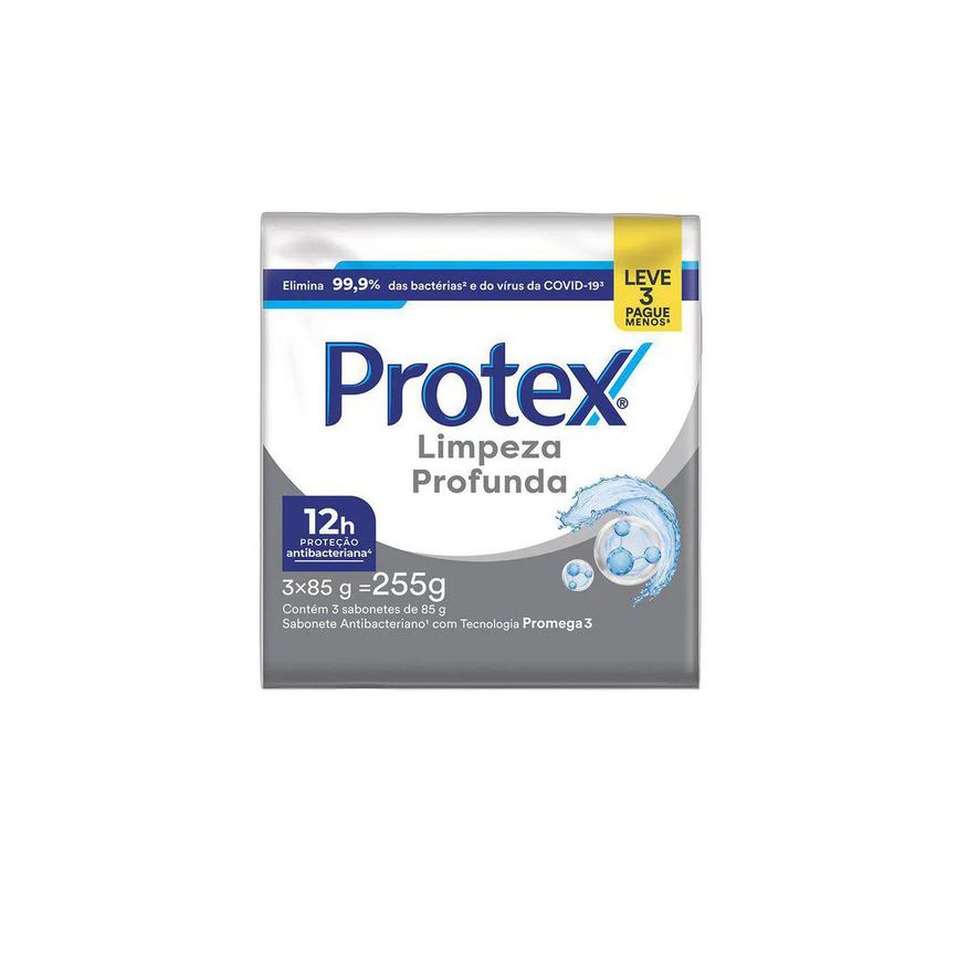 Protex Sabonete em Barra Limpeza Profunda 85g 3 unidades