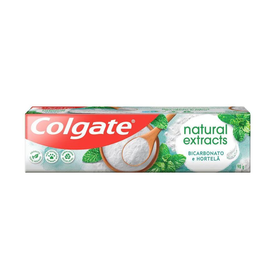 Colgate Creme Dental Natural Extracts Bicarbonato e Hortelã 90g