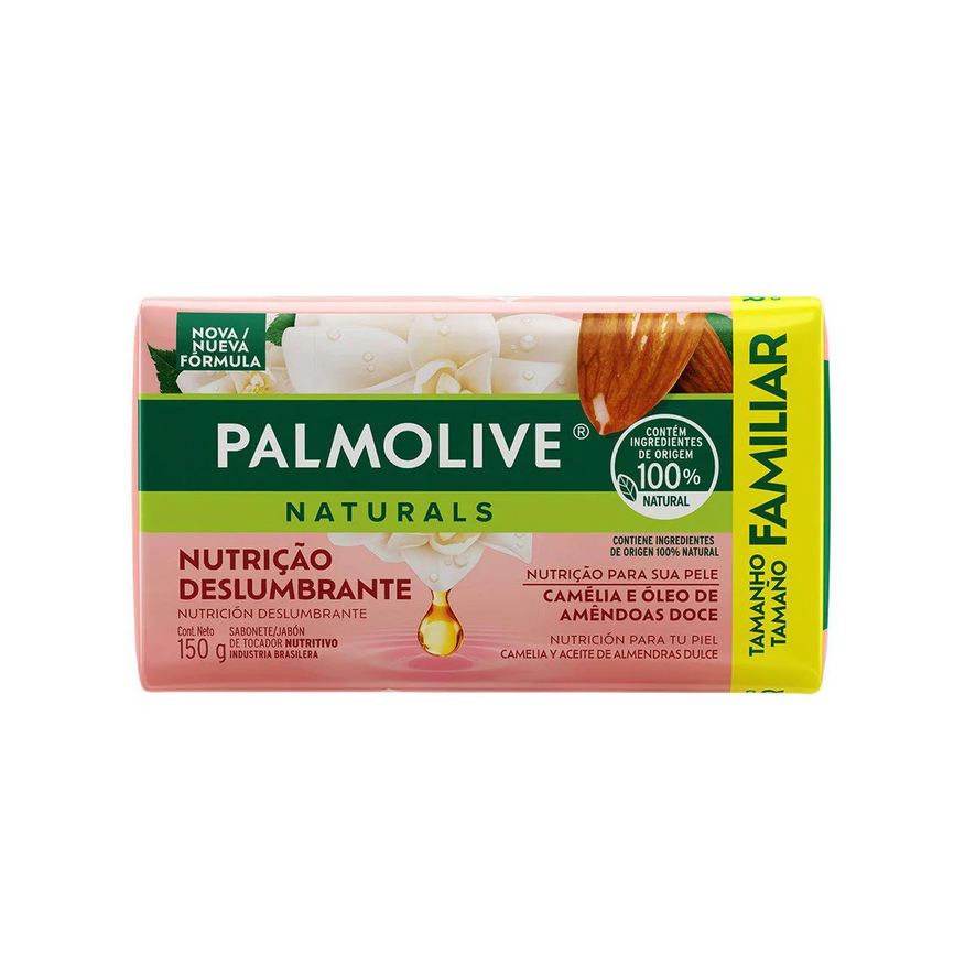Palmolive Sabonete em Barra Naturals Nutrição Deslumbrante Camélia e Óleo de Amêndoas Doce 150g