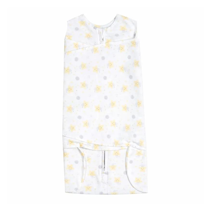 Casulo de Anjo Saco de Dormir Swaddle Algodão Egípcio Estrela 03 Meses