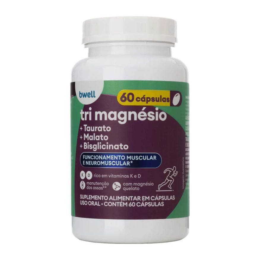 Magnésio Tri Bwell 60 cápsulas