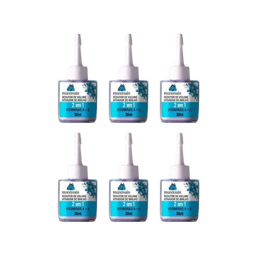 Maxi Hair Reparador de Pontas Maxihair 30ml Red. de Volume 30ml - 6Un