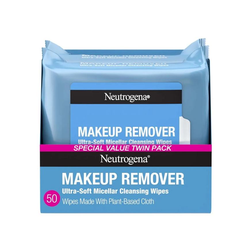 Neutrogena Lenços Demaquilantes sem Álcool com Água Micelar, 25Un X2