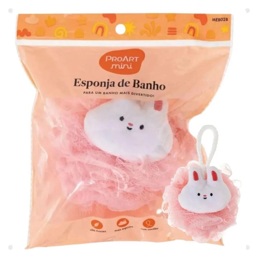 Proart Esponja de Banho Infantil Mini Coelho Meb02B