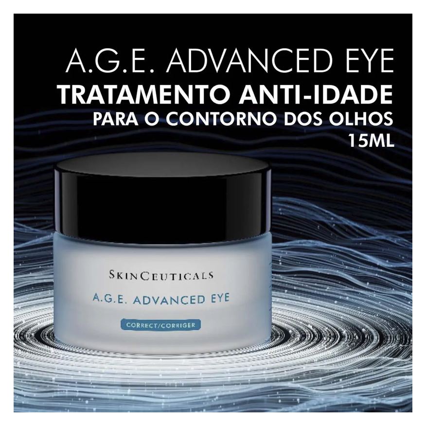SkinCeuticals Creme Corretor para Área dos Olhos A.G.E. Advanced Eye Tratamento Antirruga para Contorno dos Olhos 15ml