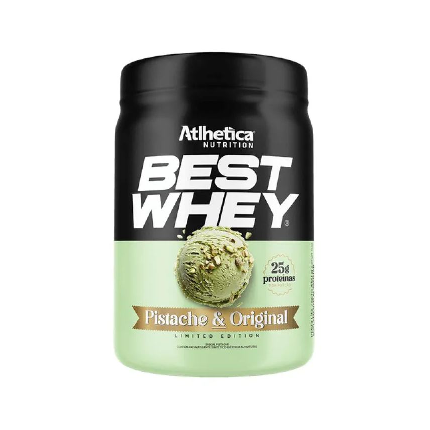 Atlhetica Nutrition Best Whey (450g) - Sabor: Pistache e Original