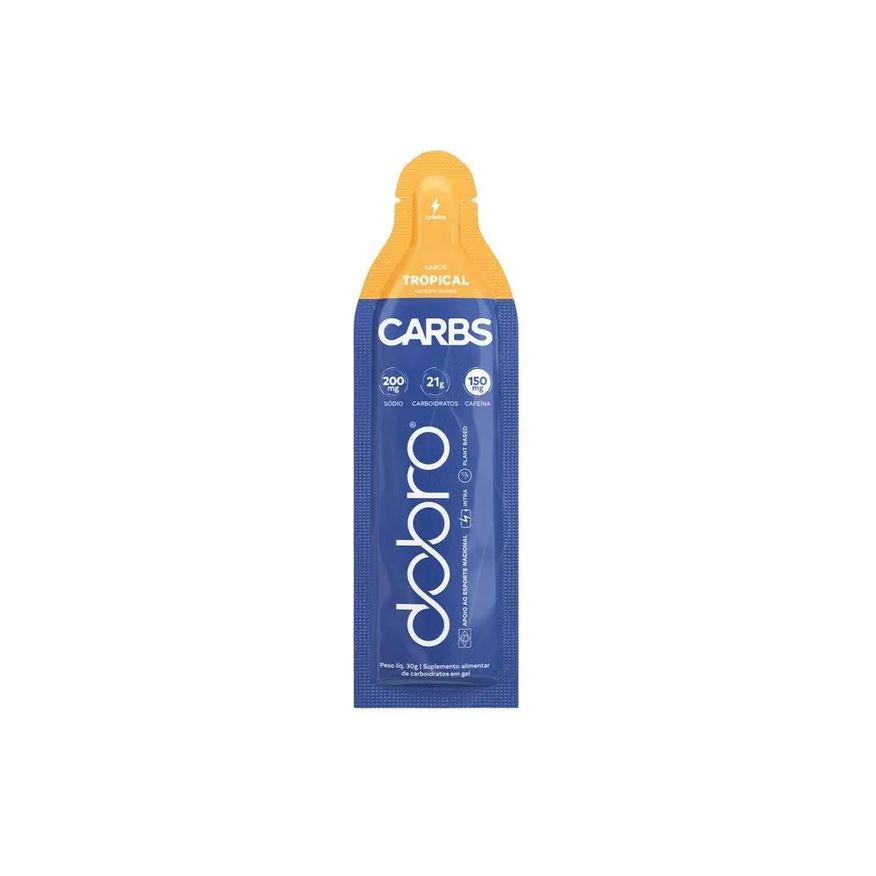 Dobro Carbs Gel - com Cafeína (Sachê 30g) - Sabor: Tropical