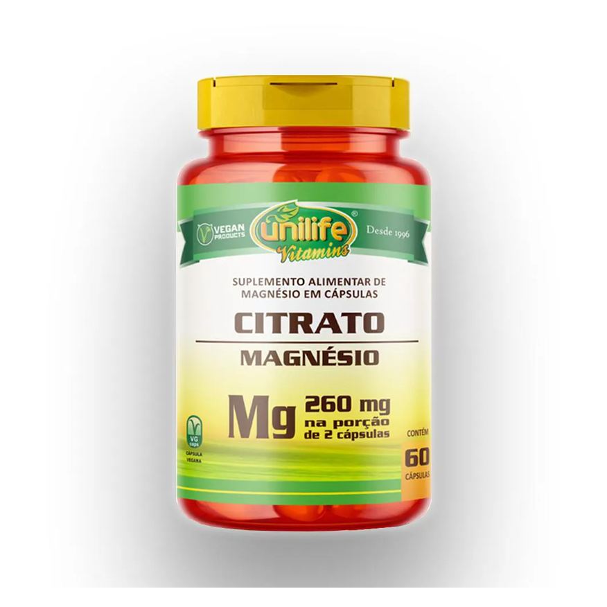 Unilife Magnésio Citrato 350mg 60 Cápsulas