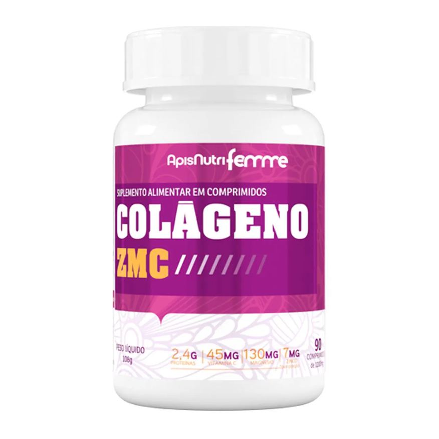 Apisnutri Colágeno Zmc Femme 1200mg 90 Comprimidos
