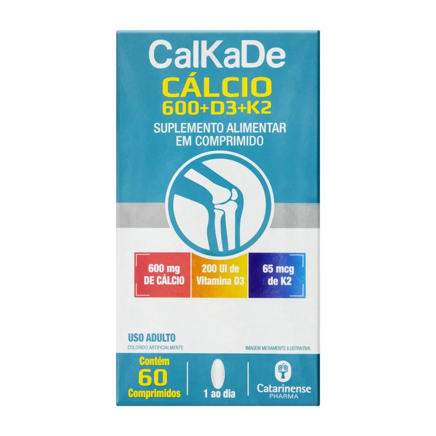 Catarinense Calkade Cálcio 60 Comprimidos