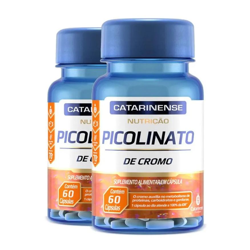 Catarinense Kit 2 Picolinato de Cromo Pharma 60 Cápsulas
