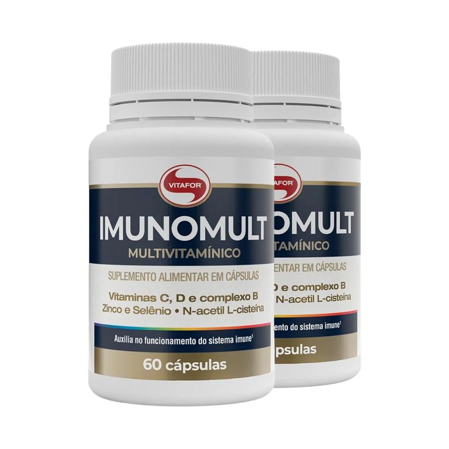 Vitafor Kit 2 Imunomult Multivitamínico 60 Cápsulas