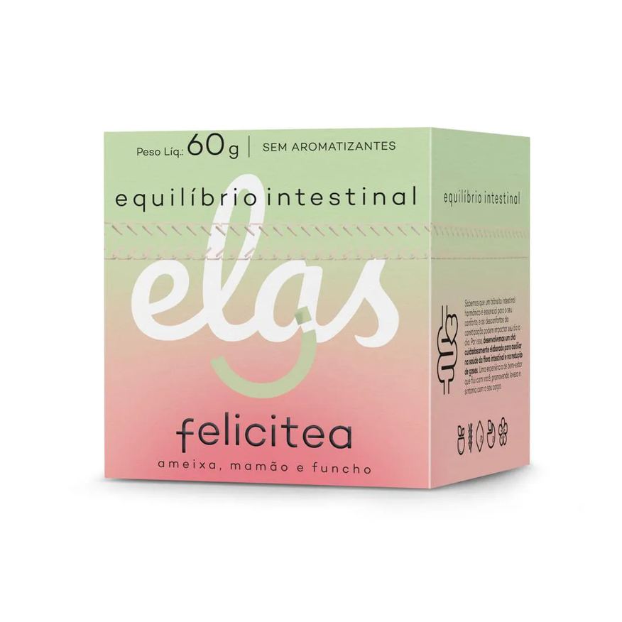 Felicitea Chá Equilibrio Intestinal 15 Saches 60g